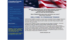 Desktop Screenshot of freedomtennis.com